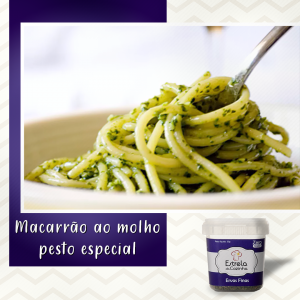 Macarrão ao molho pesto especial